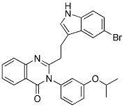 2-[2-(5-Bromo-1H-indol-3-yl)ethyl]-3-[3-(1-methylethoxy)phenyl]-4-(3H)-quinazolinone Structure,133040-77-4Structure