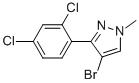 4-Bromo-3-(2,4-dichlorophenyl)-1-methyl-1h-pyrazole Structure,133112-51-3Structure