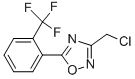 3-(Chloromethyl)-5-(2-(trifluoromethyl)phenyl)-1,2,4-oxadiazole Structure,133144-89-5Structure