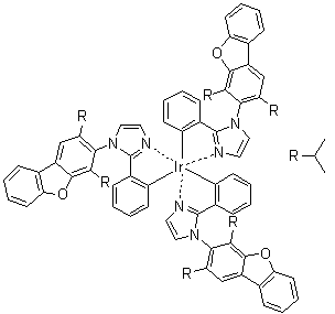 Tris[1-(2,4-diisopropyldibenzo[b,d]furan-3-yl)-2-phenyl-1h-imidazole] iridium(iii) Structure,1331833-06-7Structure