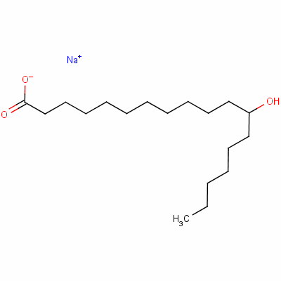 Sodium 12-hydroxyoctadecanoate Structure,13329-67-4Structure