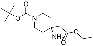 Tert-butyl 4-amino-4-(2-ethoxy-2-oxoethyl)piperidine-1-carboxylate Structure,1333222-34-6Structure