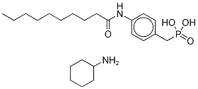 P-[[4-[(1-Oxodecyl)amino]phenyl]methyl]phosphonic Acid Cyclohexylamine Salt Structure,1333318-20-9Structure