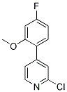 2-Chloro-4-(4-fluoro-2-methoxyphenyl)pyridine Structure,1333468-54-4Structure