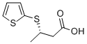 (3S)-3-(2-thienylthio)butanoic acid Structure,133359-80-5Structure