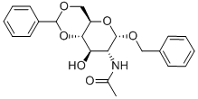 Benzyl-2-acetamido-4,6-O-benzylidene-2-deoxy-α-D-glucopyranoside Structure,13343-63-0Structure