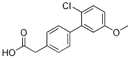 2-(2-Chloro-5-methoxy-[1,1-biphenyl]-4-yl)aceticacid Structure,1334500-07-0Structure