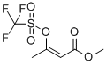 3-Trifluoromethanesulfonyloxy-but-2-enoic acid methyl ester Structure,133559-43-0Structure