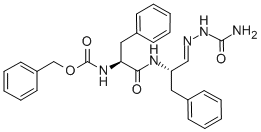 Benzyl ((s,z)-1-(2-carbamoylhydrazono)-1-(((s)-1-oxo-3-phenylpropan-2-yl)amino)-3-phenylpropan-2-yl)carbamate Structure,133657-68-8Structure