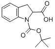 1-(Tert-butoxycarbonyl)-2-indolinecarboxylic acid Structure,133851-52-2Structure