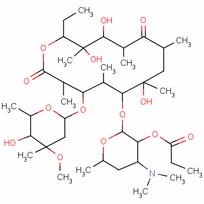 Erythromycin propionate Structure,134-36-1Structure