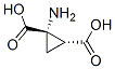 1,2-Cyclopropanedicarboxylicacid,1-amino-,trans-(9ci) Structure,134098-41-2Structure