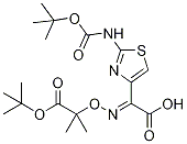 2-(((1-(Tert-butoxy)-2-methyl-1-oxopropan-2-yl)oxy)imino)-2-(2-((tert-butoxycarbonyl)amino)thiazol-4-yl)aceticacid Structure,134203-48-8Structure