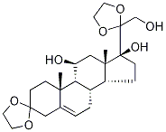 11,17,21-Trihydroxy-pregn-5-ene-3,20-dione-d4 3,20-diethylene ketal Structure,134354-11-3Structure