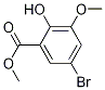 Methyl 5-bromo-2-hydroxy-3-methoxybenzoate Structure,134419-43-5Structure