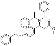 (βs)-β-[[(1r)-1-phenylethyl](phenylmethyl)amino]-4-(phenylmethoxy)-benzenepropanoic acid methyl ester Structure,134430-95-8Structure