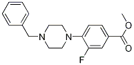 Methyl 4-(4-benzyl-1-piperazinyl)-3-fluorobenzoate Structure,1346597-56-5Structure