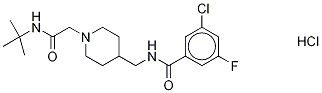 N-((1-(2-(tert-butylamino)-2-oxoethyl)piperidin-4-yl)methyl)-3-chloro-5-fluorobenzamide-d9 hydrochloride salt Structure,1346604-21-4Structure