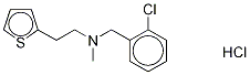 N-methyl-n-[2-chlorobenzyl)]-2-thiopheneethanamine hydrochloride Structure,1346604-98-5Structure