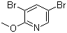 3,5-Dibromo-2-methoxypyridine Structure,13472-60-1Structure