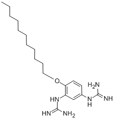 2-[5-(Diaminomethylideneamino)-2-dodecoxyphenyl]guanidine Structure,135-43-3Structure