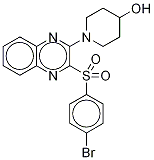 1-[3-[(4-Bromophenyl)sulfonyl]-2-quinoxalinyl]-4-piperidinol Structure,1350960-66-5Structure