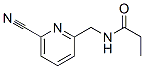 Propanamide, n-[(6-cyano-2-pyridinyl)methyl]- Structure,135450-34-9Structure