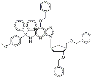 2-N-[(4-Methoxyphenyl)-diphenylmethyl]-4,6’-O-dibenzyl ent-Entecavir Structure,1354695-79-6Structure