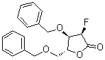 (3R,4r,5r)-4-(benzyloxy)-5-(benzyloxymethyl)-3-fluoro-dihydrofuran-2(3h)-one Structure,1355049-97-6Structure