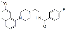 Benzamide, 4-fluoro-N-[2-[4-(7-methoxy-1-naphthalenyl)-1-piperazinyl]ethyl]- Structure,135722-25-7Structure