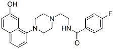 Benzamide, 4-fluoro-N-[2-[4-(7-hydroxy-1-naphthalenyl)-1-piperazinyl]ethyl]- Structure,135722-26-8Structure