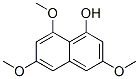 1-Naphthalenol, 3,6,8-trimethoxy- Structure,13586-04-4Structure