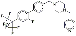 2-Fluoro-4’-[[4-(4-pyridinylmethyl)-1-piperazinyl]methyl]-α,α-bis(trifluoromethyl)-[1,1’-biphenyl]-4-methanol Structure,1359164-11-6Structure