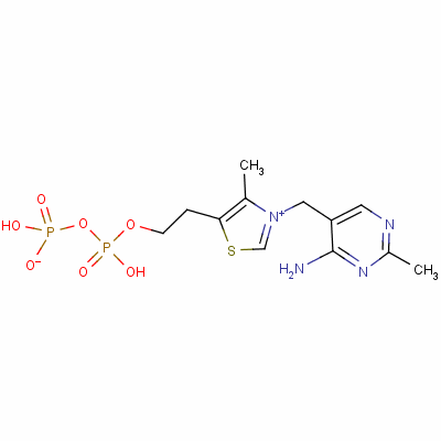 Thiamine(1+) diphosphate(1-) Structure,136-09-4Structure