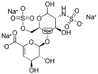 2-Deoxy-4-o-(4-deoxyhex-4-enopyranuronosyl)-2-(sulfoamino)-hexose 6-(hydrogen sulfate) sodium salt (1:1) Structure,136098-05-0Structure