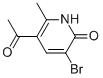 5-Acetyl-3-bromo-6-methyl-2(1H)-pyridinone Structure,136117-46-9Structure