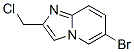 Imidazo[1,2-a]pyridine, 6-bromo-2-(chloromethyl)- Structure,136117-72-1Structure