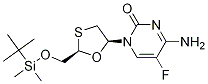 4-Amino-1-((2r,5s)-2-((tert-butyldimethylsilyloxy)methyl)-1,3-oxathiolan-5-yl)-5-fluoropyrimidin-2(1h)-one Structure,1365246-84-9Structure