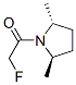 Pyrrolidine, 1-(fluoroacetyl)-2,5-dimethyl-, (2r-trans)- (9ci) Structure,136634-11-2Structure