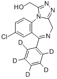 α-Hydroxyalprazolam-d5 Structure,136765-24-7Structure