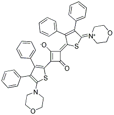 1,3-Dihydroxy-2,4-bis[5-(4-morpholinyl)-3,4-diphenyl-2-thienyl]-cyclobutenediylium bis(innersalt) Structure,137020-23-6Structure