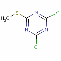 2,4-Dichloro-6-(methylthio)-1,3,5-triazine Structure,13705-05-0Structure