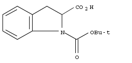 1-(Tert-butoxycarbonyl)-2-indolinecarboxylic acid Structure,137088-51-8Structure