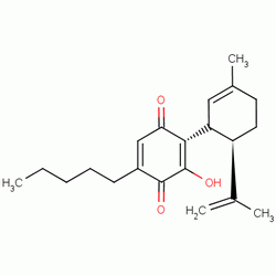 3-Hydroxy-2-((1r,6r)-3-methyl-6-(prop-1-en-2-yl)cyclohex-2-enyl)-5-pentylcyclohexa-2,5-diene-1,4-dione Structure,137252-25-6Structure