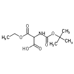 2-Tert-Butoxycarbonylaminomalonic acid monoethyl ester Structure,137401-45-7Structure