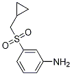 3-[(Cyclopropylmethyl)sulfonyl]benzenamine Structure,1375068-78-2Structure