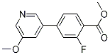 Methyl2-fluoro-4-(5-methoxypyridin-3-yl)benzoate Structure,1375068-84-0Structure