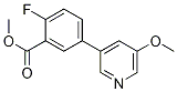 Methyl2-fluoro-5-(5-methoxypyridin-3-yl)benzoate Structure,1375068-85-1Structure