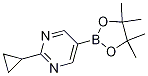 2-Cyclopropyl-5-(4,4,5,5-tetramethyl-1,3,2-dioxaborolan-2-yl)pyrimidine Structure,1375301-91-9Structure