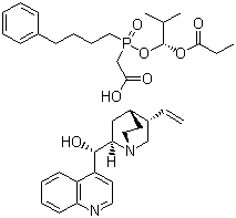 (8a,9R)-Cinchonan-9-ol mono[[(S)-[(1R)-2-methyl-1-(1-oxopropoxy)propoxy](4-phenylbutyl)phosphinyl]acetate] Structure,137590-32-0Structure